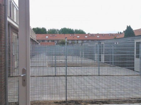 Tuinafscheiding bij woningbouwproject